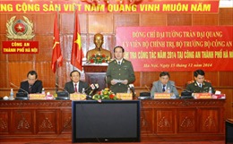 Đại tướng Trần Đại Quang thăm Bộ tư lệnh Thủ đô Hà Nội 